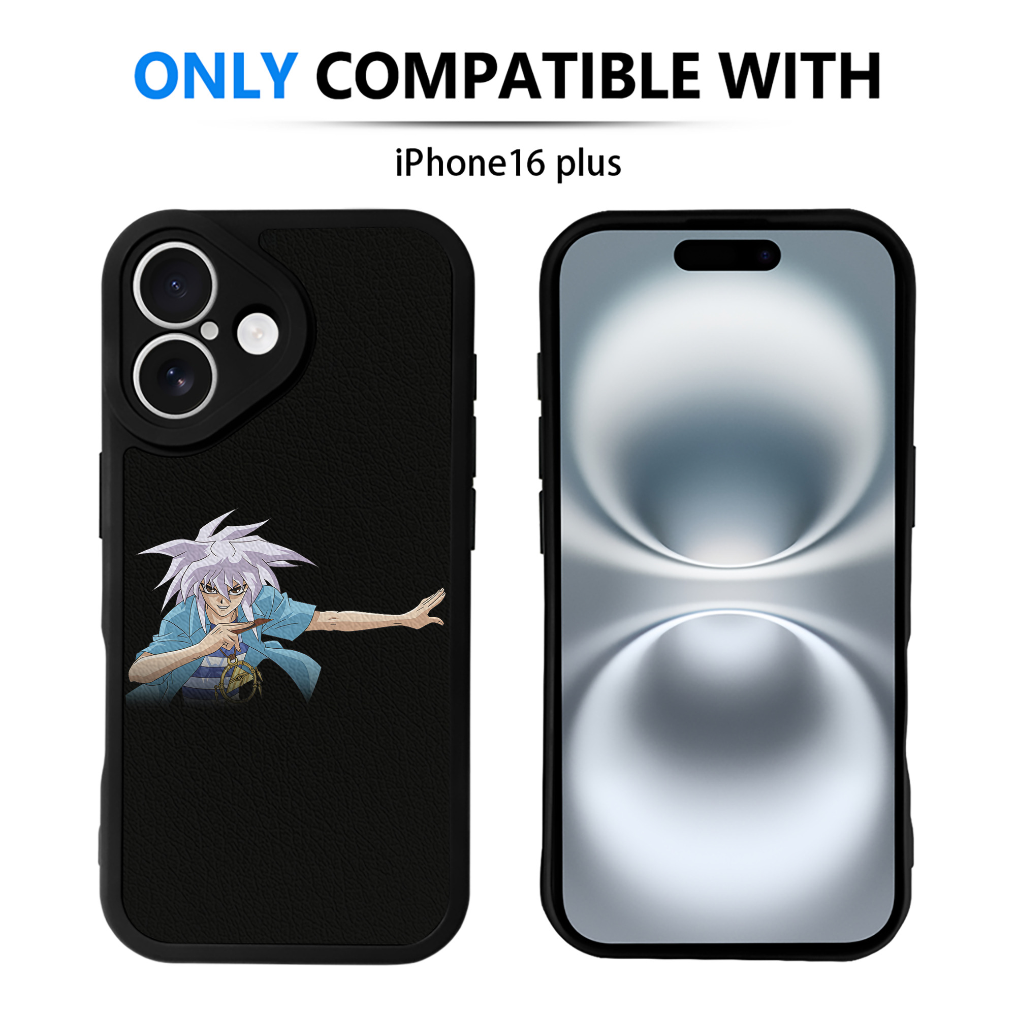 遊☆戯☆王 Yu-Gi-Oh! 【iPhone 16シリーズ対応】シリコンスマホケース（レザー調） 材質：シリコン